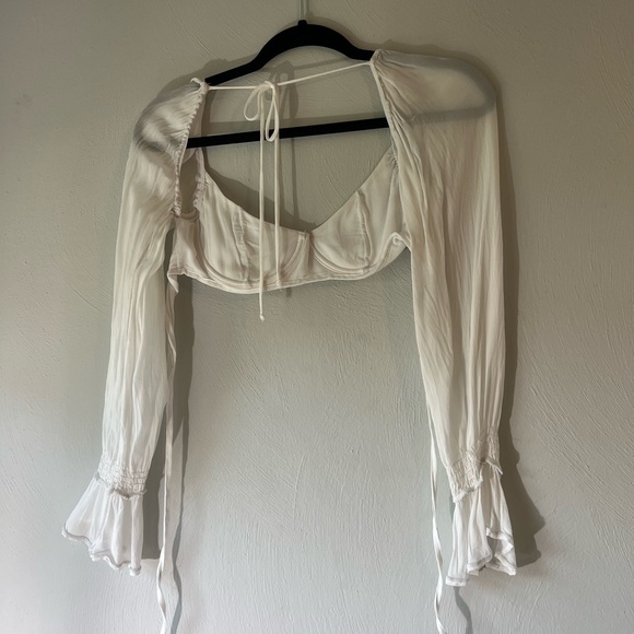 WHITE FOX SHEER PROTECTION CROP TOP - Picture 3 of 3